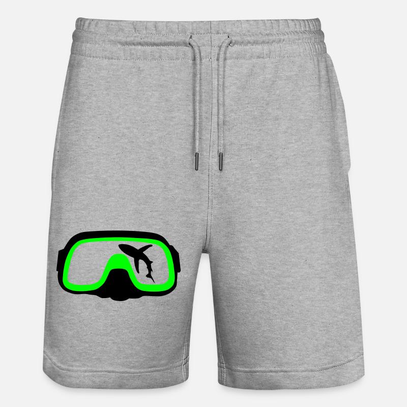 Lunettes de plongée - Short de jogging bio TRAINER Stanley/Stella unisexe - gris chiné