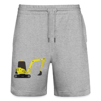 Bagger - Stanley/Stella Unisex Bio Joggingshorts Trainer  - Grau meliert - Vorne - Nik (191cm) & Marisol (170cm)
