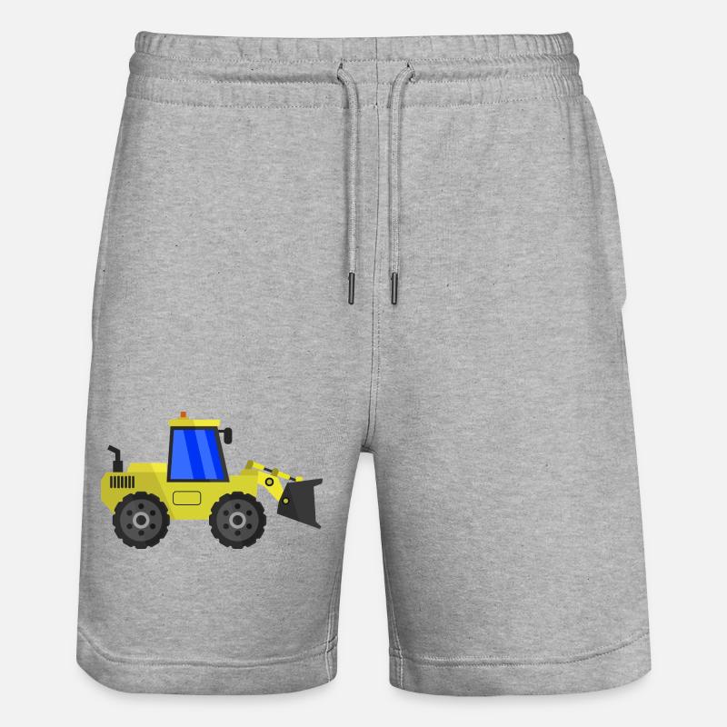 Excavatrice - Short de jogging bio TRAINER Stanley/Stella unisexe - gris chiné