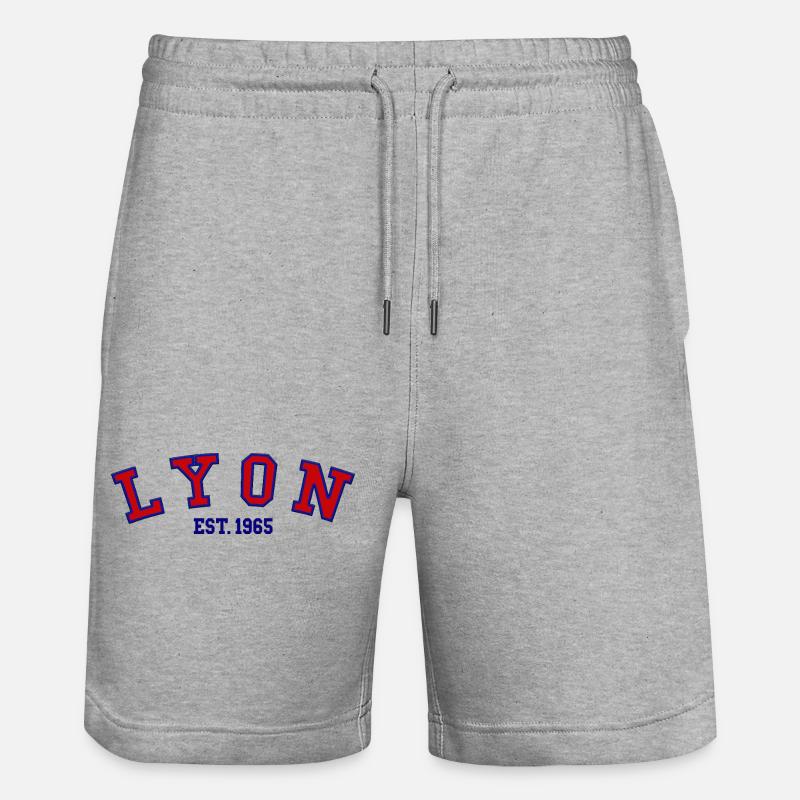 Lyon Est. 1965 - Short de jogging bio TRAINER Stanley/Stella unisexe - gris chiné