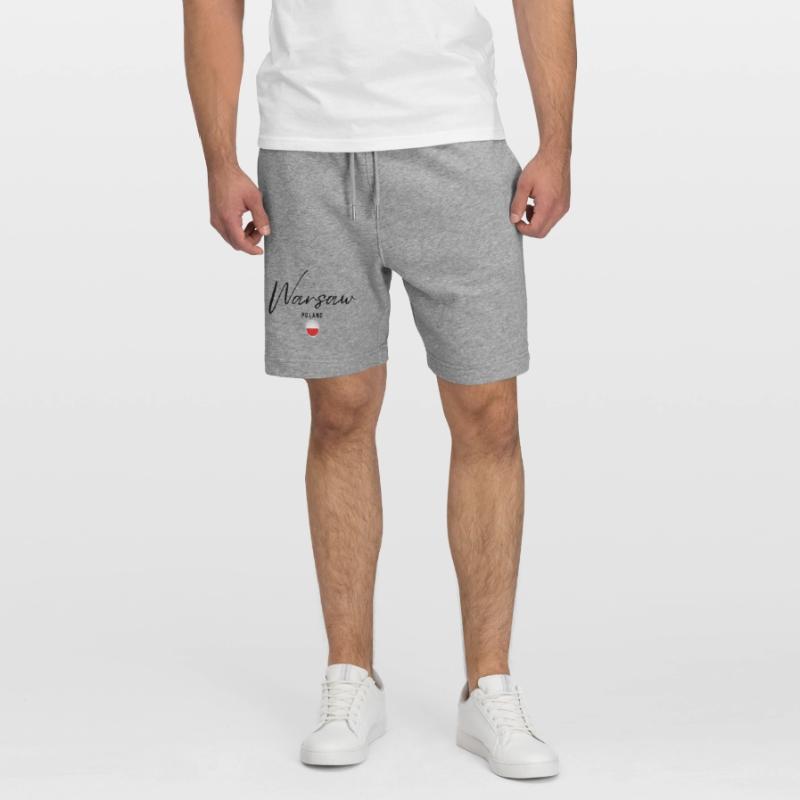 Conception élégante Varsovie, Varsovie Pologne Short de jogging bio TRAINER Stanley/Stella unisexe