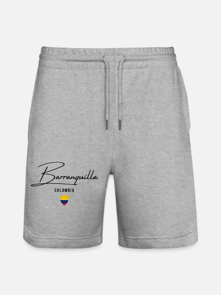 Barranquilla Colombie, j’adore Barranquilla - Short de jogging bio TRAINER Stanley/Stella unisexe - gris chiné