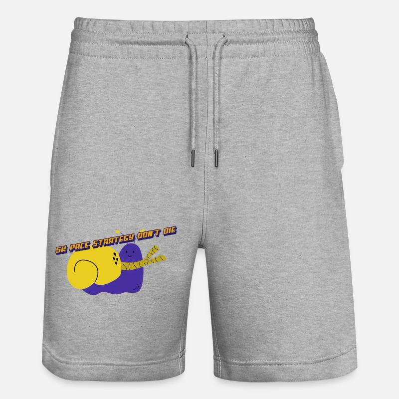 5K Pace Straregy Don't Die - Stanley/Stella Unisex Bio Joggingshorts Trainer  - Grau meliert