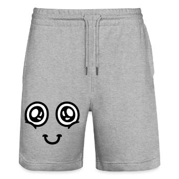 Head in the Clouds - Stanley/Stella Unisex Bio Joggingshorts Trainer  - Grau meliert - Vorne - Nik (191cm) & Marisol (170cm)