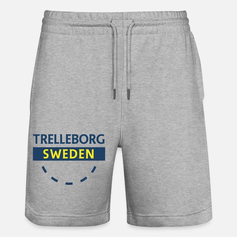 Trelleborg Suède Logo Arc - Short de jogging bio TRAINER Stanley/Stella unisexe - gris chiné