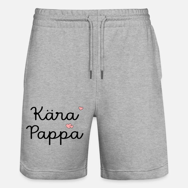 Cher papa, - Short de jogging bio TRAINER Stanley/Stella unisexe - gris chiné