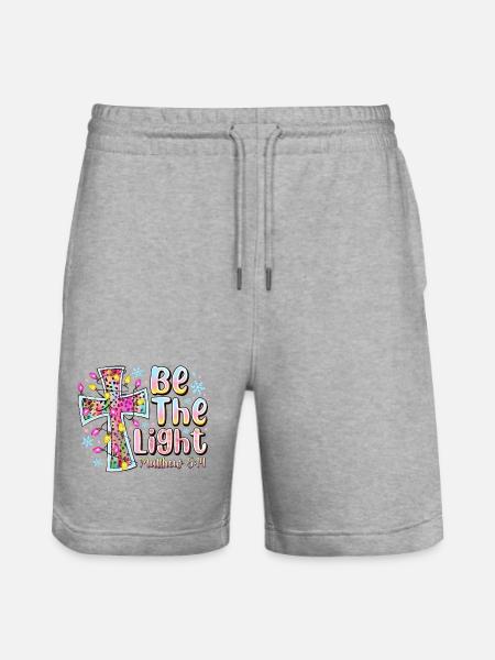 Sei das Lichtkreuz-Prisma - Stanley/Stella Unisex Bio Joggingshorts Trainer - Grau meliert