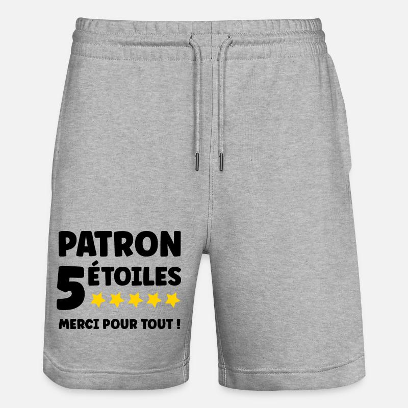 patron - Short de jogging bio TRAINER Stanley/Stella unisexe - gris chiné