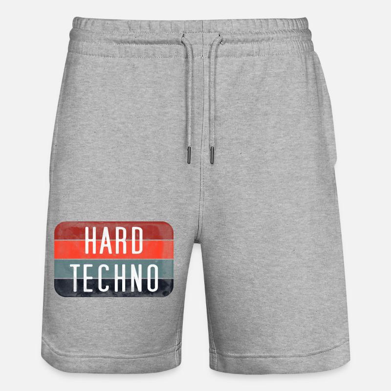 Rayures techno dures - Short de jogging bio TRAINER Stanley/Stella unisexe - gris chiné