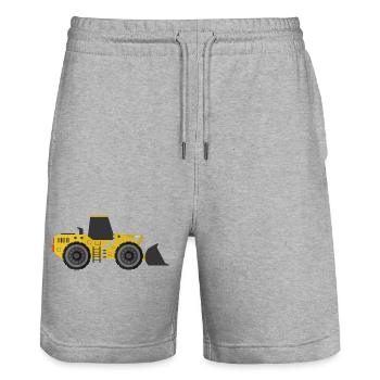 Bagger - Stanley/Stella Unisex Bio Joggingshorts Trainer  - Grau meliert - Vorne - Nik (191cm) & Marisol (170cm)