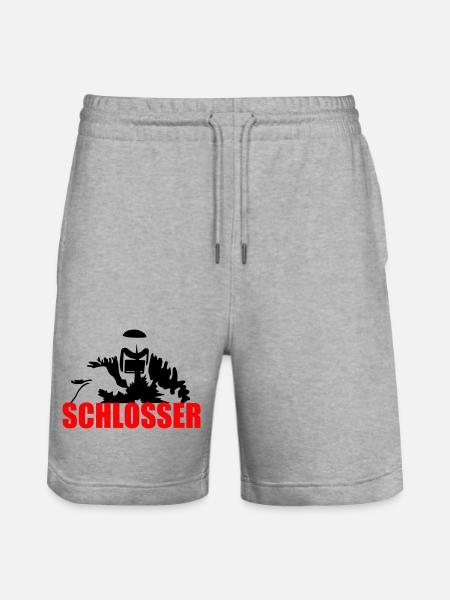 Schlosser - Stanley/Stella Unisex Bio Joggingshorts Trainer  - Grau meliert