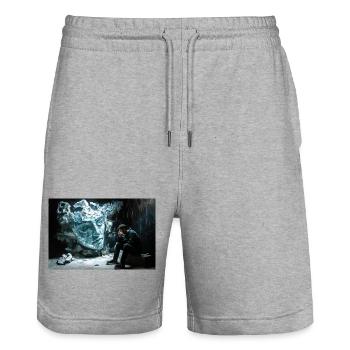 Broken statue, pensive man - Stanley/Stella Trainer Unisex Organic Jogging Shorts - heather grey - Front - Nik (191cm) & Marisol (170cm)