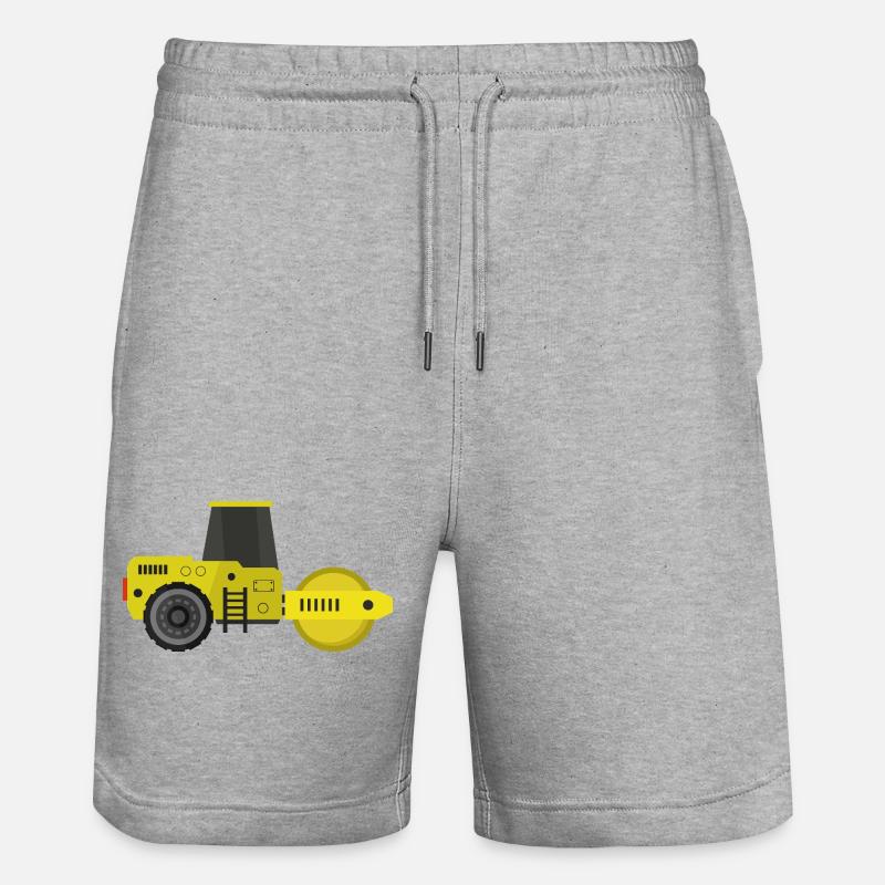 Rouleau compresseur - Short de jogging bio TRAINER Stanley/Stella unisexe - gris chiné