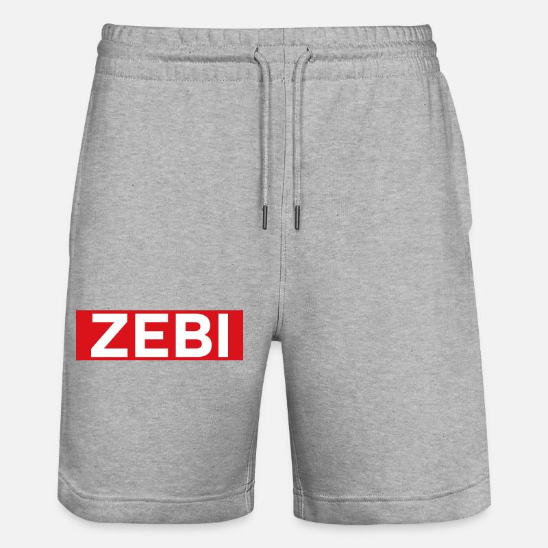 zebi - Short de jogging bio TRAINER Stanley/Stella unisexe - gris chiné