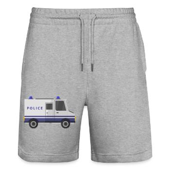 Wanne - Stanley/Stella Unisex Bio Joggingshorts Trainer  - Grau meliert - Vorne - Nik (191cm) & Marisol (170cm)