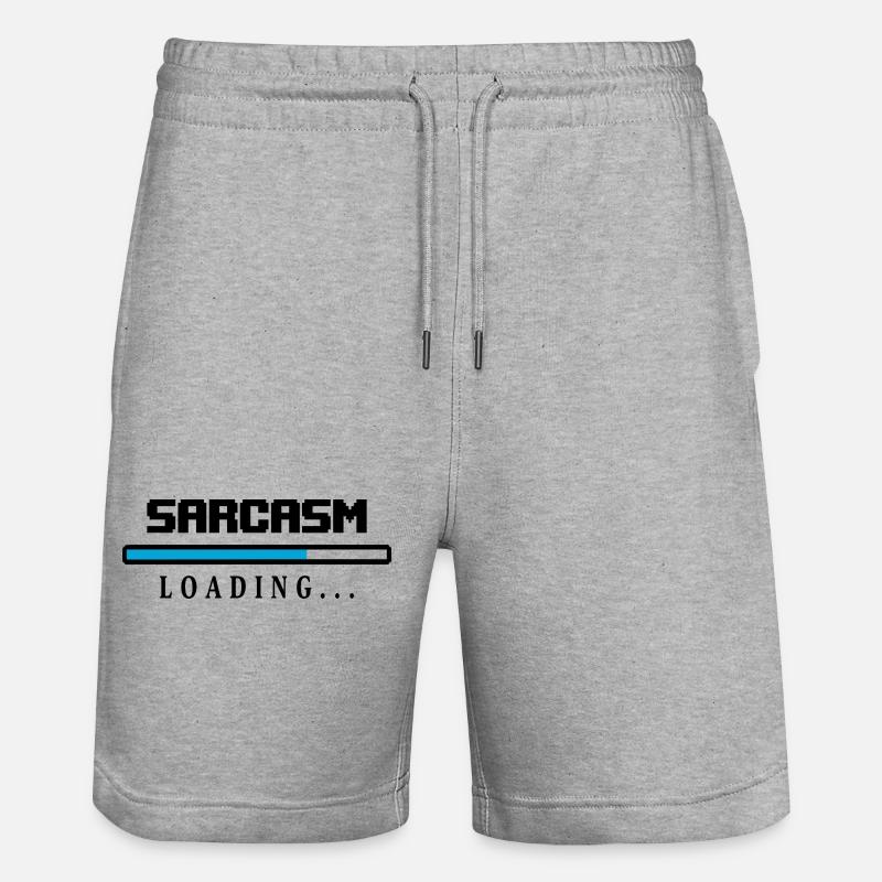 Sarcasme Loading Beam Dire - Short de jogging bio TRAINER Stanley/Stella unisexe - gris chiné