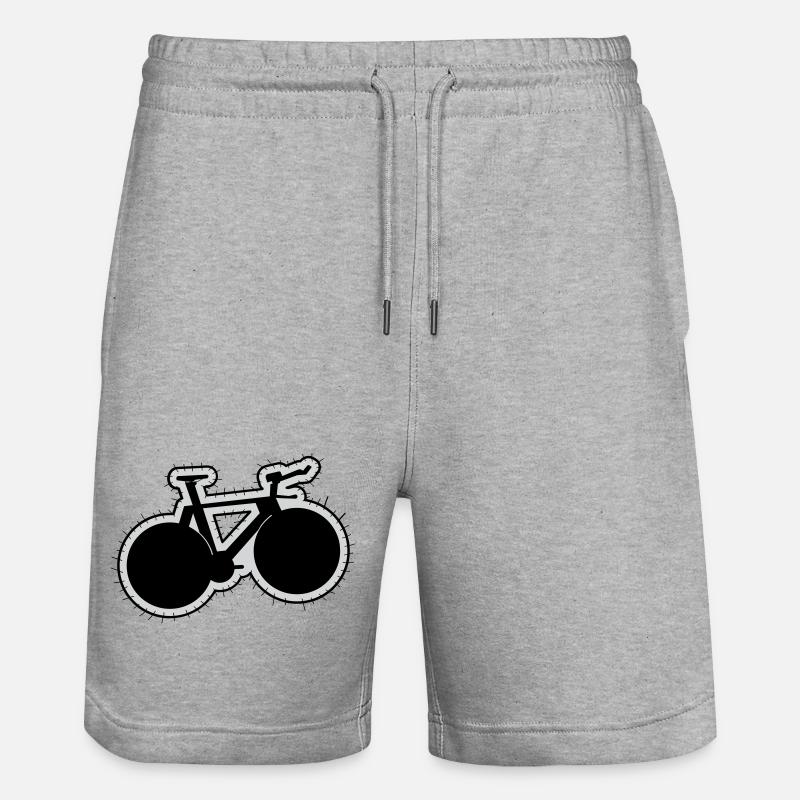Patch VÉLO DE PISTE - Short de jogging bio TRAINER Stanley/Stella unisexe - gris chiné