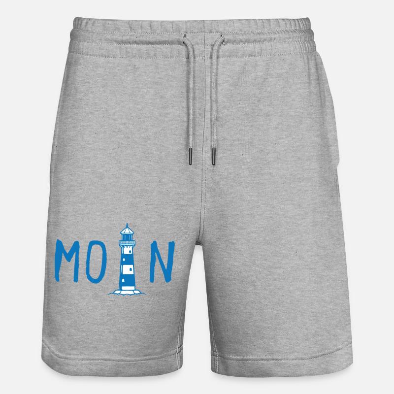 Moin avec phare - Short de jogging bio TRAINER Stanley/Stella unisexe - gris chiné
