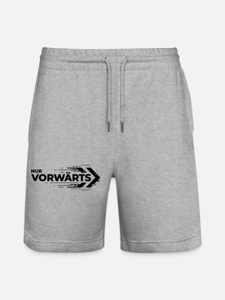 Nur Vorwärts - Stanley/Stella Unisex Bio Joggingshorts Trainer - Grau meliert
