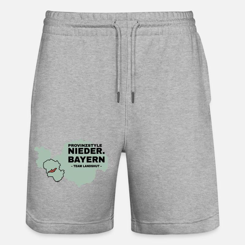 Bassa Baviera | LANDSHUT - Pantaloncini da jogger ecologici unisex Trainer di Stanley/Stella - grigio melange