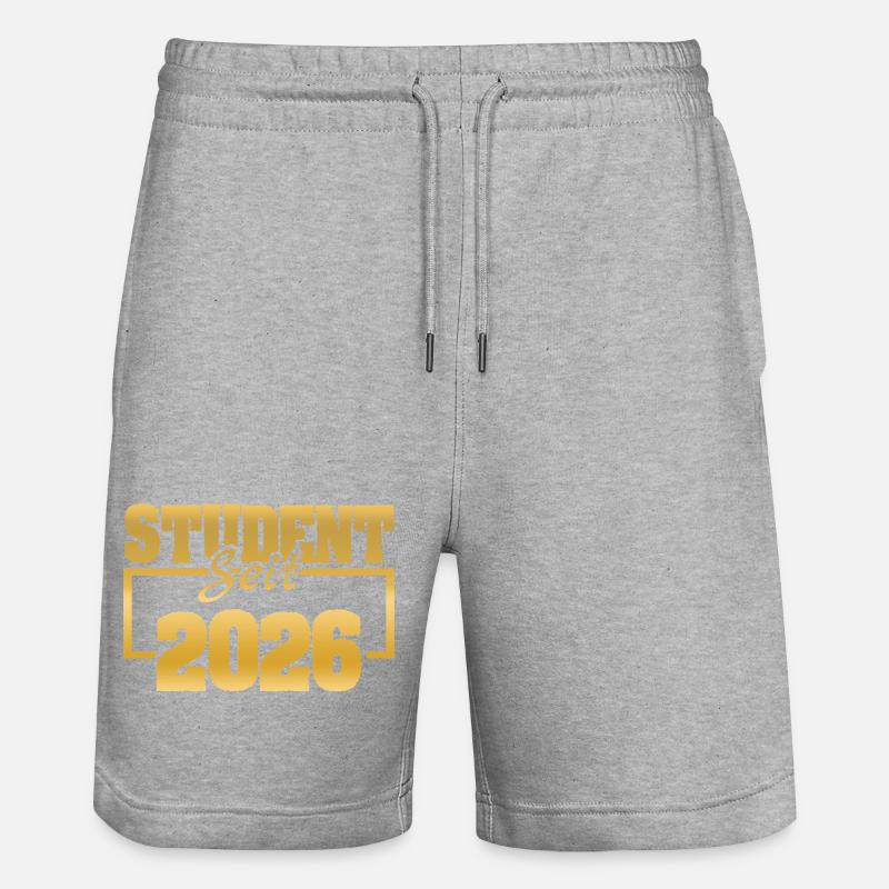 2026 2026 - Short de jogging bio TRAINER Stanley/Stella unisexe - gris chiné