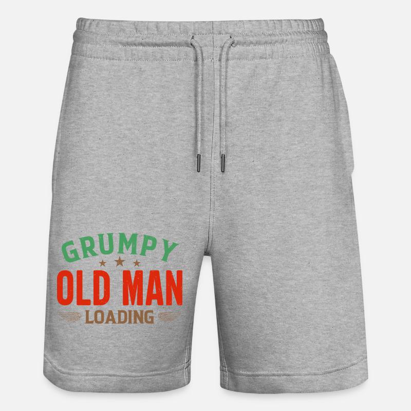 Grumpy Old Man Loading Shirt - Short de jogging bio TRAINER Stanley/Stella unisexe - gris chiné