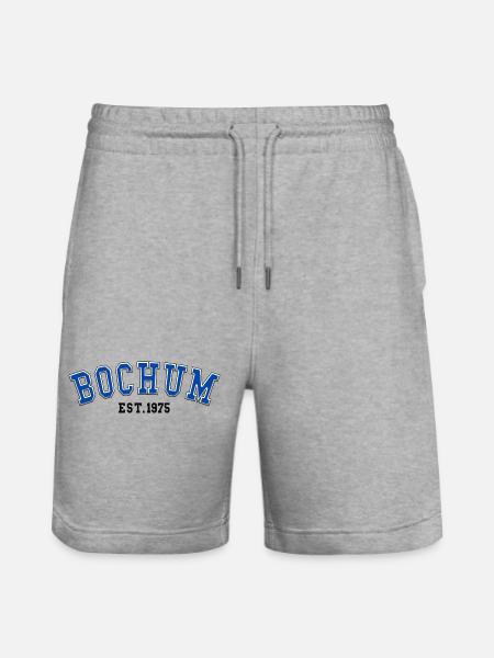 Bochum Est. 1975 - Stanley/Stella Unisex Bio Joggingshorts Trainer - Grau meliert