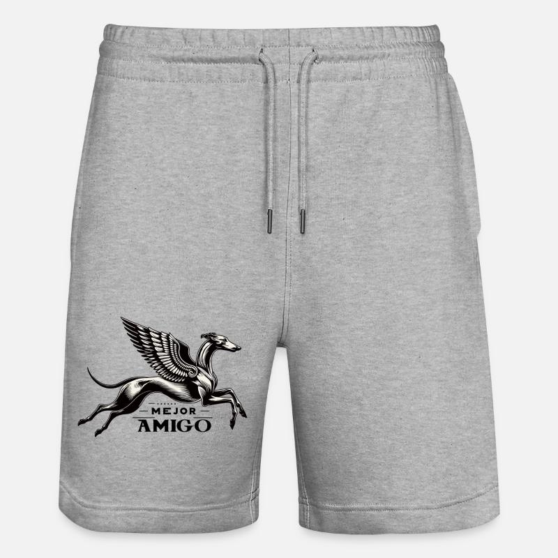 Mejor Amigo No1 - Short de jogging bio TRAINER Stanley/Stella unisexe - gris chiné