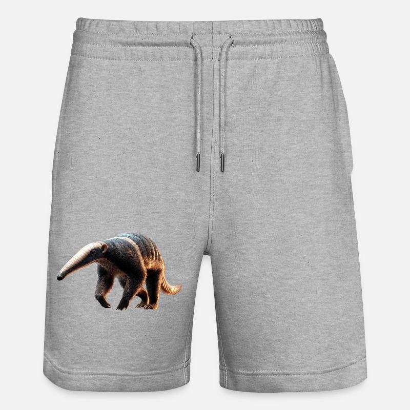 Fourmilier Tamandua Fourmilier Grands fourmiliers - Short de jogging bio TRAINER Stanley/Stella unisexe - gris chiné