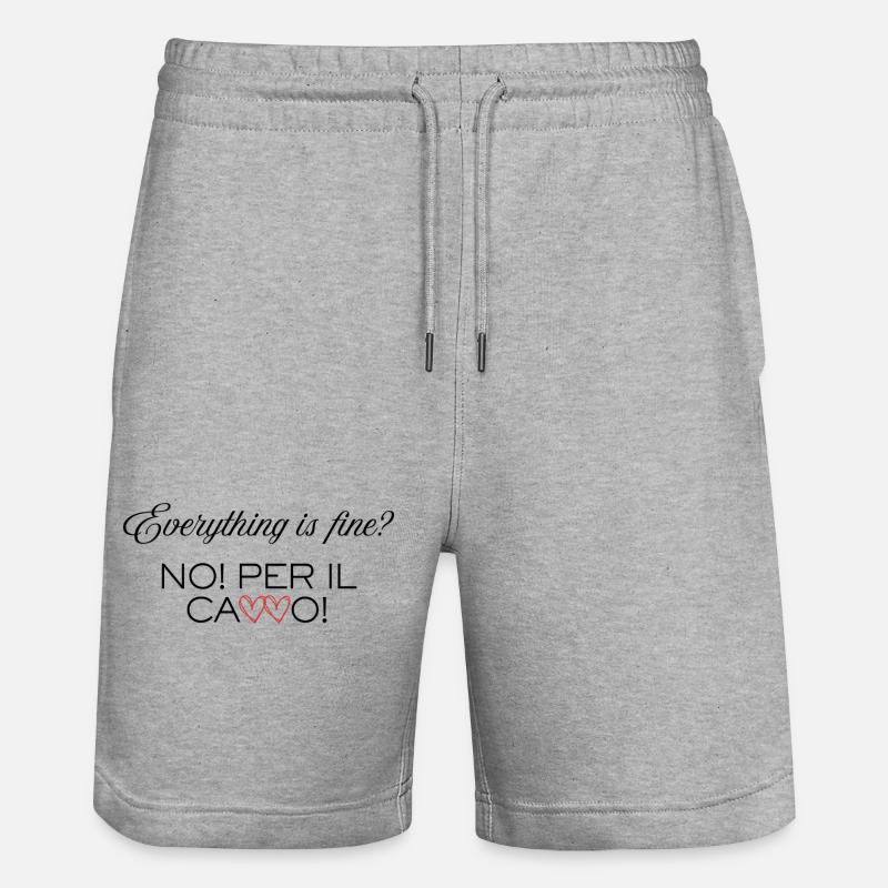Everything_is_Fine - Short de jogging bio TRAINER Stanley/Stella unisexe - gris chiné