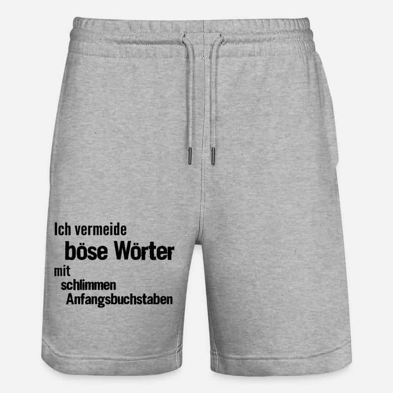 Mots maléfiques - Short de jogging bio TRAINER Stanley/Stella unisexe - gris chiné