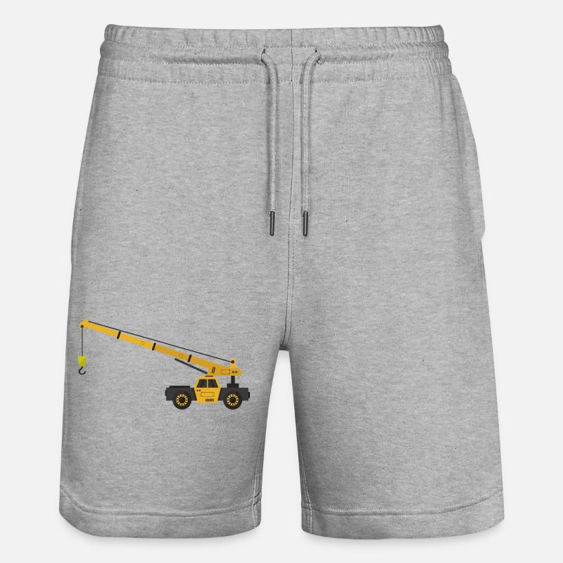 grue - Short de jogging bio TRAINER Stanley/Stella unisexe - gris chiné