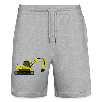 Bagger - Stanley/Stella Unisex Bio Joggingshorts Trainer  - Grau meliert - Vorne - Nik (191cm) & Marisol (170cm)