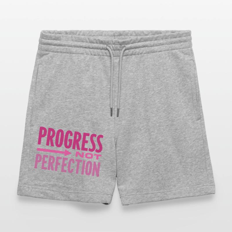 Le progrès, pas la perfection Le progrès compte Short de jogging bio TRAINER Stanley/Stella unisexe