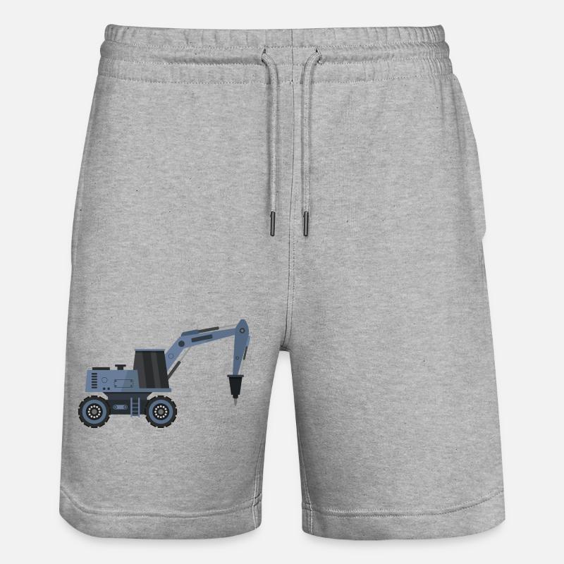 Pelle avec marteau - Short de jogging bio TRAINER Stanley/Stella unisexe - gris chiné