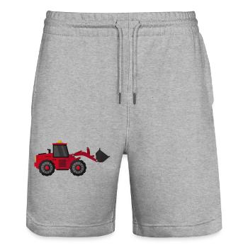 Bagger - Stanley/Stella Unisex Bio Joggingshorts Trainer  - Grau meliert - Vorne - Nik (191cm) & Marisol (170cm)