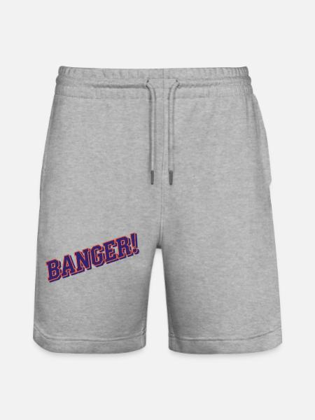 Banger! - Viraler Internetkultur-Humor - Stanley/Stella Unisex Bio Joggingshorts Trainer - Grau meliert