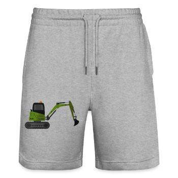 Bagger - Stanley/Stella Unisex Bio Joggingshorts Trainer  - Grau meliert - Vorne - Nik (191cm) & Marisol (170cm)
