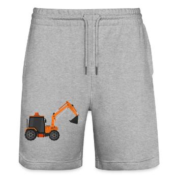 Bagger - Stanley/Stella Unisex Bio Joggingshorts Trainer  - Grau meliert - Vorne - Nik (191cm) & Marisol (170cm)