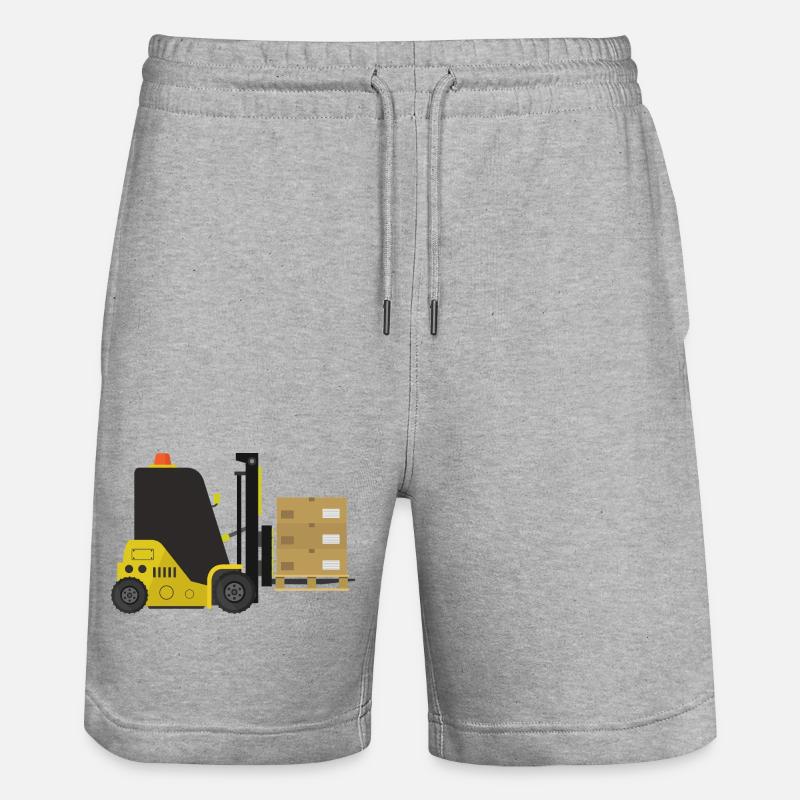 Chariot élévateur - Short de jogging bio TRAINER Stanley/Stella unisexe - gris chiné