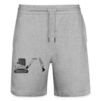 Bagger - Stanley/Stella Unisex Bio Joggingshorts Trainer  - Grau meliert - Vorne - Nik (191cm) & Marisol (170cm)