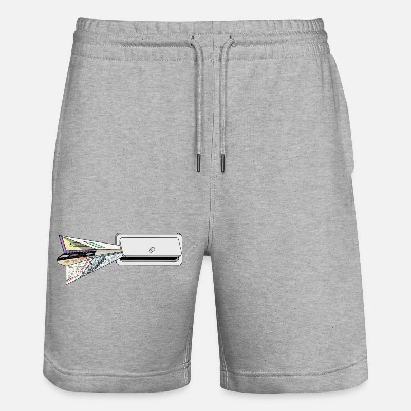 PLAN - Short de jogging bio TRAINER Stanley/Stella unisexe - gris chiné