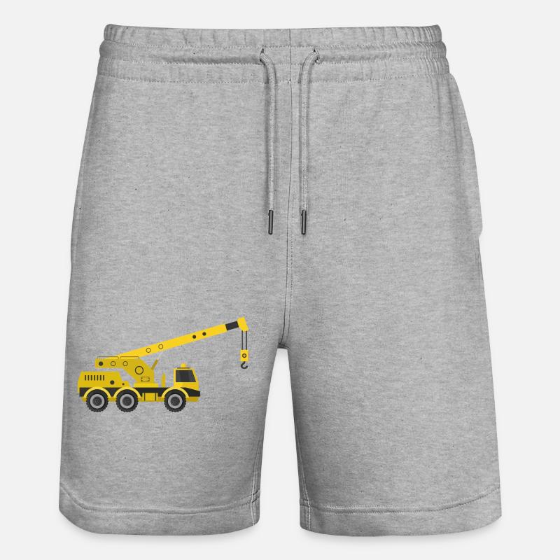 Camion-grue - Short de jogging bio TRAINER Stanley/Stella unisexe - gris chiné