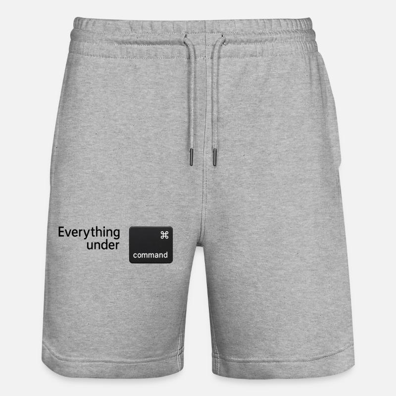 Tout est sous commandement - Short de jogging bio TRAINER Stanley/Stella unisexe - gris chiné