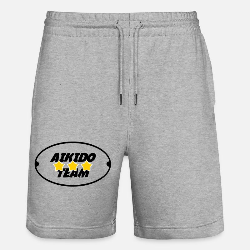 Aïkido Team - Short de jogging bio TRAINER Stanley/Stella unisexe - gris chiné