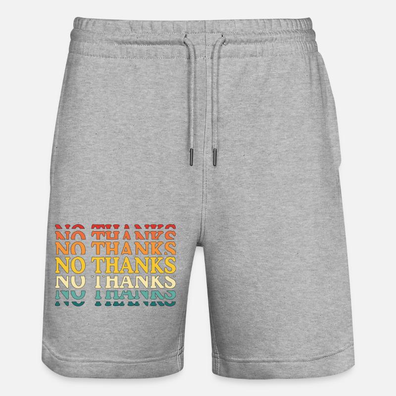 Non merci - Short de jogging bio TRAINER Stanley/Stella unisexe - gris chiné