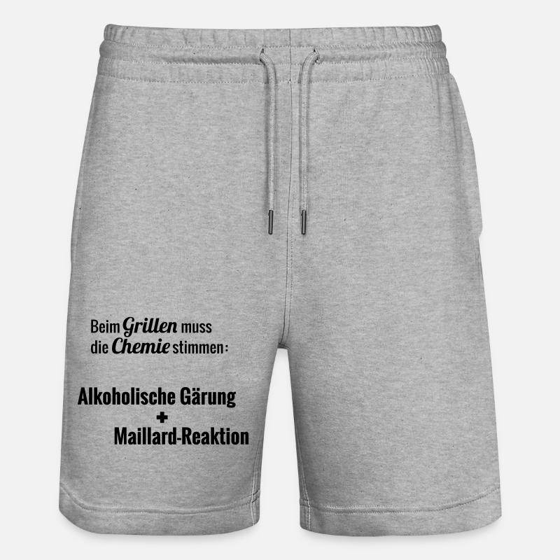 Maillard-Reaktion - Stanley/Stella Unisex Bio Joggingshorts Trainer  - Grau meliert