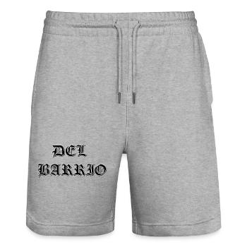 Del Barrio - Stanley/Stella Unisex Bio Joggingshorts Trainer  - Grau meliert - Vorne - Nik (191cm) & Marisol (170cm)