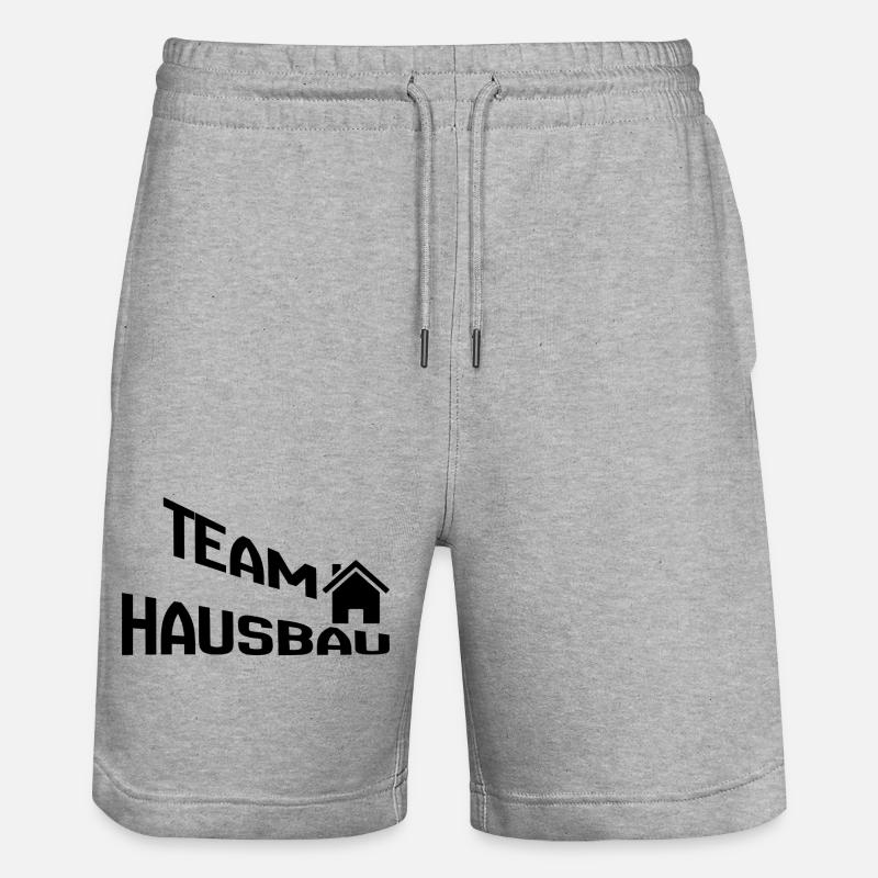 Construction de maisons d’équipe - Short de jogging bio TRAINER Stanley/Stella unisexe - gris chiné