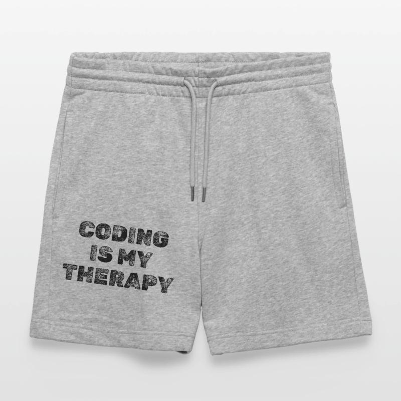 Coding Is My Therapy Developer Saying Stanley/Stella Trainer Unisex Organic Jogging Shorts
